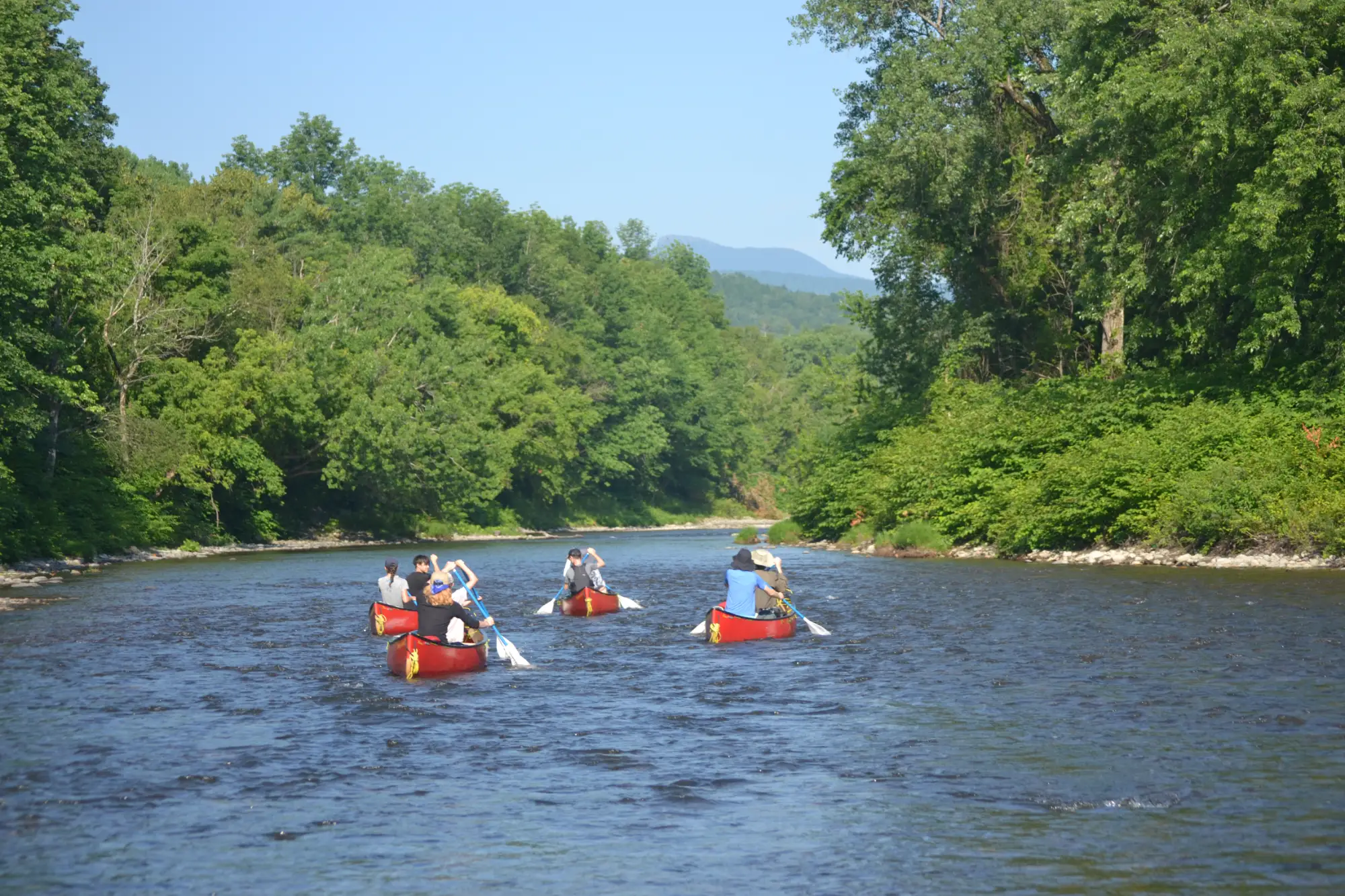paddling in the Mad River Valley